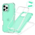 thumbnail image 1 of Allytechgroup Clear Case for iPhone 13 Pro, Hard PC Soft TPU Slim Lightweight Anti-yellowing Precise Cut-Outs Shockproof Protective Back Cover for iPhone 13 Pro, Mint, 1 of 4