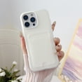 thumbnail image 1 of Allytechgroup Clear Case for iPhone 14, Built-in Credit Card Slot Slim Hard PC Soft TPU Anti-Yellowing Rugged Heavy Duty Durable Cover Case Shockproof for iPhone 14, A, 1 of 9