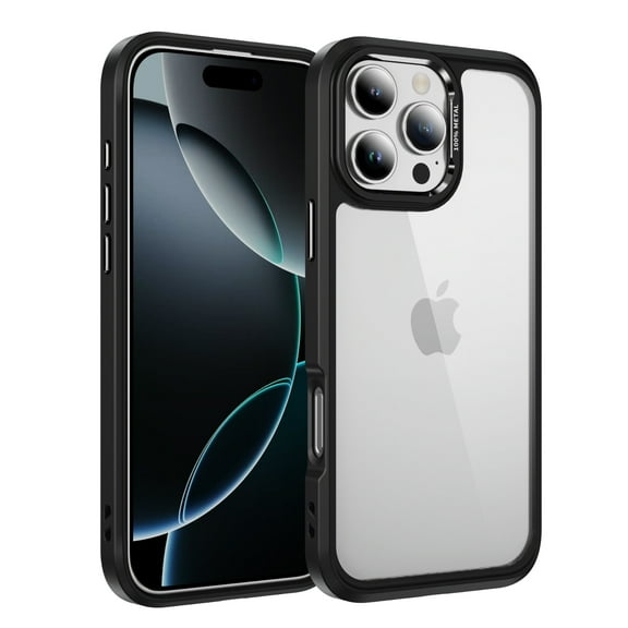 Allytechgroup Clear Case for iPhone 15 Plus, Camera with Screen Saver All-inclusive Design  Anti Yellowing Slim Lightweight Shockproof Protective Back Cover for iPhone 15 Plus, Black