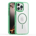 thumbnail image 1 of Allytechgroup Clear Case for iPhone 16, Compatible with Magsafe & Car Magnetic Bracket Anti Yellowing Shockproof and Anti-Scratch Protective Back Cover for Apple iPhone 16, Green, 1 of 9