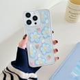 thumbnail image 1 of Allytechgroup Clear Case for iPhone 16 Plus, Slim Fit Lightweight Soft TPU Cover with Stylish Flower Pattern, Shockproof Non-Yellowing Protective Phone Case for Women Girls, Flower-A, 1 of 8