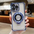 thumbnail image 1 of Allytechgroup Clear Case for iPhone 16 Plus, Ultra Thin Lightweight [Compatible with MagSafe] Case with Kickstand for Women Girls, Lens Protector Shockproof Shell for iPhone 16 Plus - Blue, 1 of 11