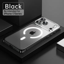 Allytechgroup Clear Case for iPhone 17 Pro Max with Camera Protection, [Compatible with Magsafe] Anti-Yellowing Slim Non-Slip Rugged Shockproof Magnetic Back Cover for iPhone 17 Pro Max, Black