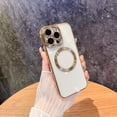 thumbnail image 1 of Allytechgroup Clear Magnetic Case for Apple iPhone 16 Plus, Compatible with Magsafe Anti-Scratch Not-Yellowing Bumper Shockproof Slim Cover for iPhone 16 Plus, Gold, 1 of 6