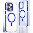 thumbnail image 1 of Allytechgroup Clear Magnetic Case Cover for Apple iPhone 14 Plus, Magsafe Compatible Crystal Clear Anti-Yellow Shockproof Bumper Wireless Charging Back Phone Case for Apple iPhone 14 Plus, Blue, 1 of 8
