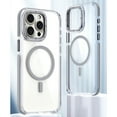 thumbnail image 1 of Allytechgroup Clear Magnetic Case Cover for Apple iPhone 15 Plus, Magsafe Compatible Crystal Clear Anti-Yellow Shockproof Bumper Wireless Charging Back Phone Case for Apple iPhone 15 Plus, Grey, 1 of 8