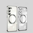 thumbnail image 1 of Allytechgroup Clear Magnetic Case for Samsung Galaxy S25+, Compatible with Magsafe Anti-Scratch Not-Yellowing Bumper Shockproof Slim Cover for Samsung Galaxy S25+ Plus, Silver, 1 of 6