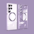 thumbnail image 1 of Allytechgroup Clear Magnetic Case for Samsung Galaxy S25 Ultra, Compatible with Magsafe Anti-Scratch Not-Yellowing Bumper Shockproof Slim Cover for Samsung Galaxy S25 Ultra,Lightpurple, 1 of 6