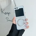 thumbnail image 1 of Allytechgroup Clear Magnetic Case for Samsung Galaxy Z Flip 4, [Compatible with Magsafe] Acrylic Transparent Anti-Scratch Not-Yellowing Slim Fit Shell Cover for Samsung Galaxy Z Flip 4, Clear, 1 of 10