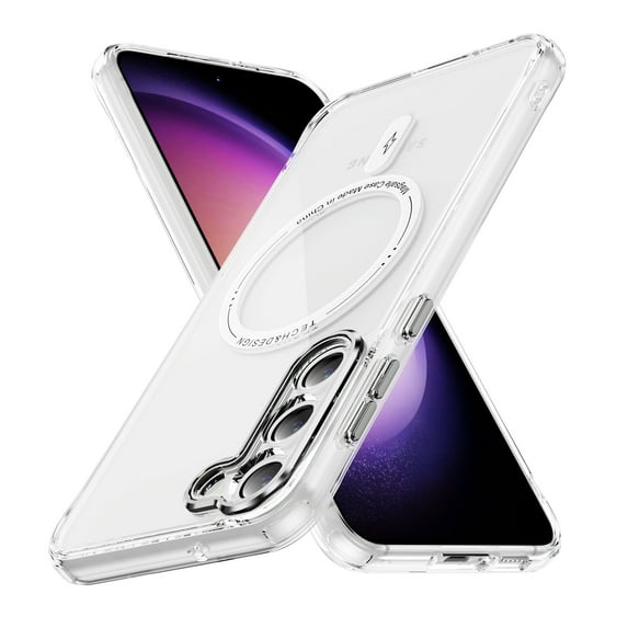 Allytechgroup Clear Magnetic Phone Case for Galaxy S25 Plus, Ultra-Slim and Durable Protective Cover, Phone Case Compatible with MagSafe, Clear Case Exclusively Designed for Samsung Galaxy S25+,Clear