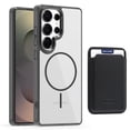 thumbnail image 1 of Allytechgroup Clear Magnetic Wallet Case for Samsung Galaxy S24 Ultra, Compatible with Magsafe Shockproof Transparent Back Cover with Slim Fit with Detachable Leather Card Holder, Black, 1 of 8