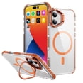 thumbnail image 1 of Allytechgroup Kickstand Hard Shell Back Cover Cell Phone Case with Protective Case Cover for Apple iPhone 17, Orange, 1 of 8