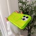 thumbnail image 1 of Allytechgroup Clear Phone Case for Apple iPhone 12 Pro / 12 6.1", Shockproof TPU & PC iPhone 12 Pro / 12 6.1" Cover Anti-Scratch Transparent Case Compatible with MagSafe Accessories,Green, 1 of 8
