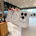 thumbnail image 1 of Allytechgroup Clear Phone Case for Apple iPhone 12 Pro / 12 6.1", Shockproof TPU & PC iPhone 12 Pro / 12 6.1" Cover Anti-Scratch Transparent Case Compatible with MagSafe Accessories,Clear, 1 of 9
