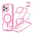 thumbnail image 1 of Allytechgroup Clear Phone Case for Apple iPhone 12 Pro Max, Shockproof TPU & PC iPhone 12 Pro Max Cover Anti-Scratch Transparent iPhone 12 Pro Max Case Compatible with MagSafe Accessories,Clearpink, 1 of 4