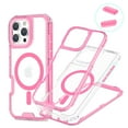 thumbnail image 1 of Allytechgroup Clear Phone Case for Apple iPhone 14, Shockproof TPU & PC iPhone 14 Cover Anti-Scratch Transparent iPhone 14 Case Compatible with MagSafe Accessories,Clearpink, 1 of 5