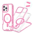 thumbnail image 1 of Allytechgroup Clear Phone Case for Apple iPhone 16 Pro, Shockproof TPU & PC iPhone 16 Pro Cover Anti-Scratch Transparent iPhone 16 Pro Case Compatible with MagSafe Accessories,Clearpink, 1 of 5