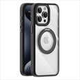 thumbnail image 1 of Allytechgroup Clear Phone Case for iPhone 15 Pro with Stand, Support Wireless Charging Magnetic Phone Case with Kickstand Shockproof Protective Back Cover for Apple iPhone 15 Pro, Black, 1 of 8