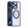 thumbnail image 1 of Allytechgroup Clear Phone Case for iPhone 15 Pro with Stand, Support Wireless Charging Magnetic Phone Case with Kickstand Shockproof Protective Back Cover for Apple iPhone 15 Pro, Darkblue, 1 of 8