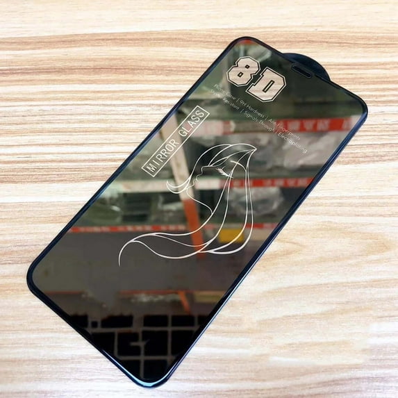 Allytechgroup Colorful Mirror Tempered Glass Screen Protector for Apple iPhone 15 Pro, Anti-Fingerprint Bubble Free Shatter-Resistant Scratch-Resistant Case Friendly Screen Protector, Gold