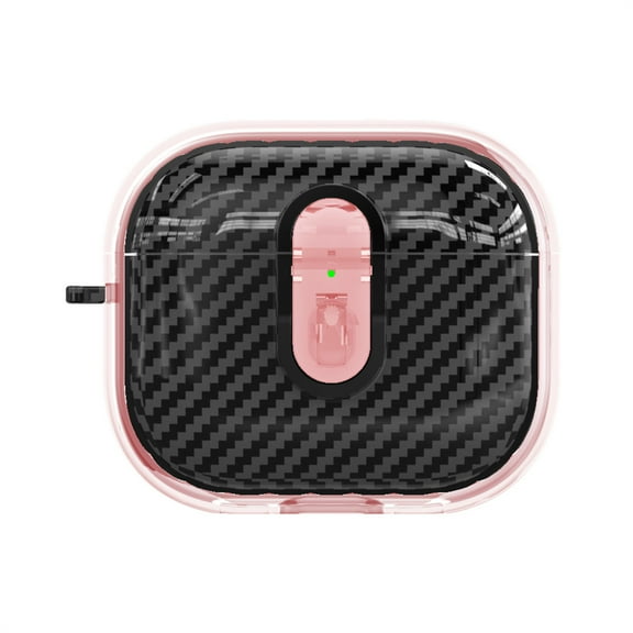 Allytechgroup Compatible with AirPods 3rd Gen (2021) Case, Soft TPU Slim Lightweight Case Anti-Yellow Shockproof Protective Full Body Cover Case with Keychain for Women Men, Pink