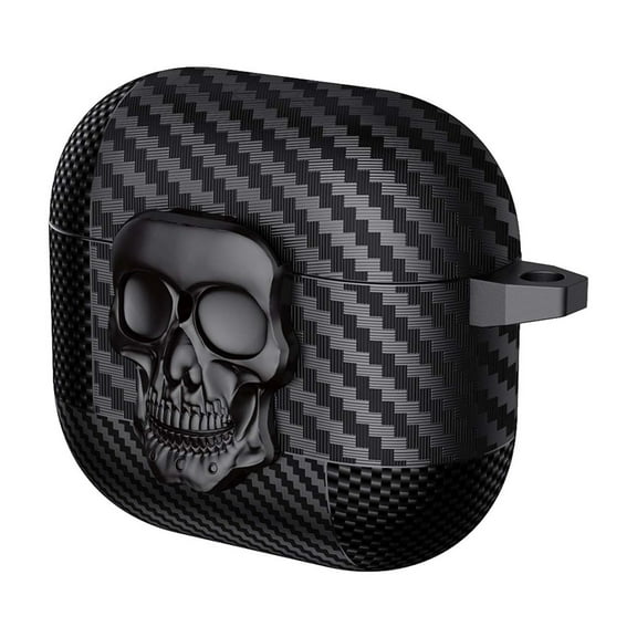 Allytechgroup Compatible with AirPods 3rd Gen (2021) (USB-C), Compatible with MagSafe Support Wireless Charging Drop Protection Cover with Lanyard Magnetic Lid Lock for Men, Black