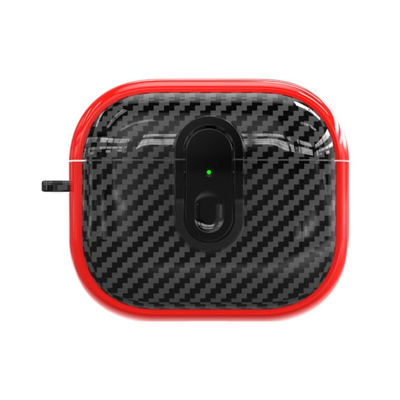 Allytechgroup Compatible with Airpods Pro 2nd Gen (2022) Case, Soft TPU Slim Lightweight Case Anti-Yellow Shockproof Protective Full Body Cover Case with Keychain for Women Men, Red