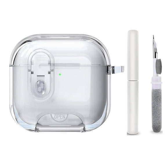 Allytechgroup Compatible with Airpods Pro 3rd Gen (2025) (USB-C) with Clean Kit, Compatible with MagSafe Drop Protection Cover with keychain Anti-Yellowing for Airpods Pro 3 Women Men, Clean