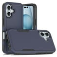 thumbnail image 1 of Allytechgroup Compatible for Apple iPhone 16 Plus, Rugged Shockproof Military Grade Protection Dual Layers Hard PC TPU Phone Case for iPhone 16 Plus, Darkblue, 1 of 5
