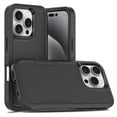 thumbnail image 1 of Allytechgroup Compatible for Apple iPhone 16 Pro Max, Rugged Shockproof Military Grade Protection Dual Layers Hard PC TPU Phone Case for iPhone 16 Pro Max, Black, 1 of 5