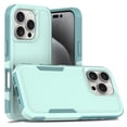 thumbnail image 1 of Allytechgroup Compatible for Apple iPhone 16 Pro Max, Rugged Shockproof Military Grade Protection Dual Layers Hard PC TPU Phone Case for iPhone 16 Pro Max, Mint, 1 of 5