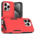 thumbnail image 1 of Allytechgroup Compatible for Apple iPhone 16 Pro Max, Rugged Shockproof Military Grade Protection Dual Layers Hard PC TPU Phone Case for iPhone 16 Pro Max, Red, 1 of 5