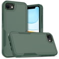 thumbnail image 1 of Compatible for Apple iPhone 16e/17e, Rugged Shockproof Military Grade Protection Dual Layers Hard PC TPU Phone Case for iPhone 16e/17e, Darkgreen, 1 of 5