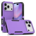 thumbnail image 1 of Allytechgroup Shock-Absorbent Hard Shell Back Cover Cell Phone Case with Protective Case Cover for Apple iPhone 17 Pro Max, Purple, 1 of 6