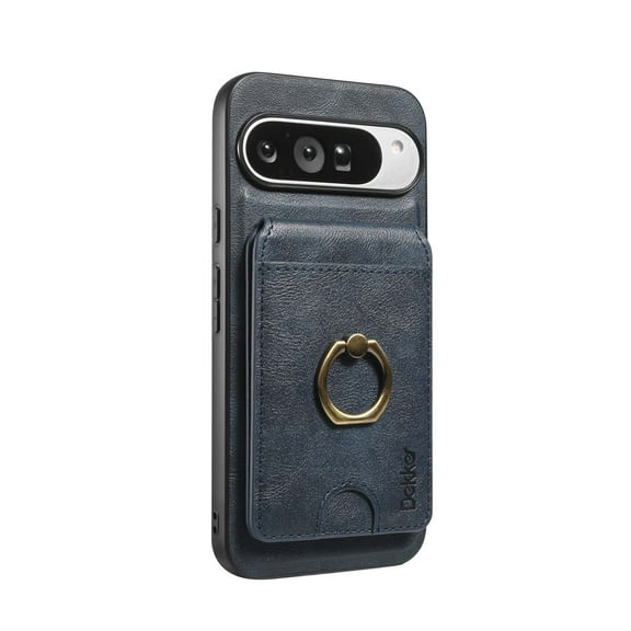 Allytechgroup Compatible with Google Pixel 10 Pro XL Wallet Case with Credit Card Slot, Detachable Cards Holder Support Wireless Charging Military Grade Drop Protection for Women Men, Blue