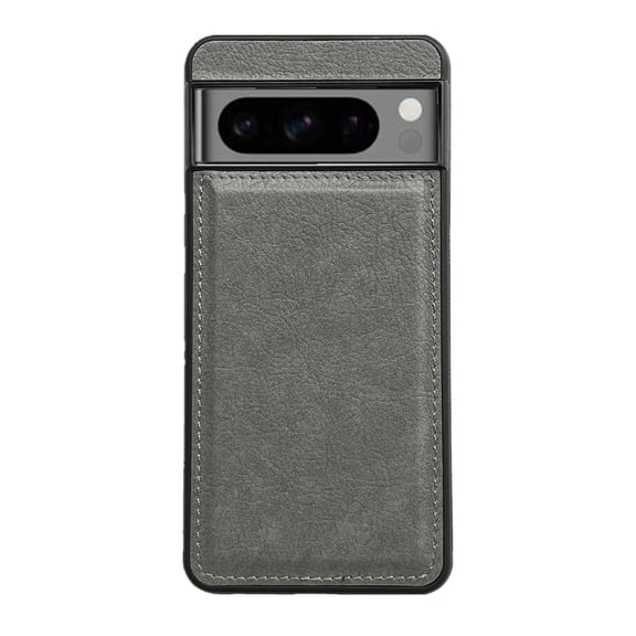 Allytechgroup Compatible with Google Pixel 6 Case, PU Leather Slim Fit for Women Men Shockproof Protective Back Cover Phone Case for Google Pixel 6, Grey