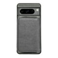 thumbnail image 1 of Allytechgroup Compatible with Google Pixel 6 Pro Wallet Case Card Holder, PU Leather Phone Case Women Men Protective Cover Wrist Strap Zipper Credit Card Slots For Google Pixel 6 Pro, Gray, 1 of 10