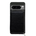 thumbnail image 1 of Allytechgroup Compatible with Google Pixel 6 Pro Wallet Case Card Holder, PU Leather Phone Case Women Men Protective Cover Wrist Strap Zipper Credit Card Slots For Google Pixel 6 Pro, Black, 1 of 9