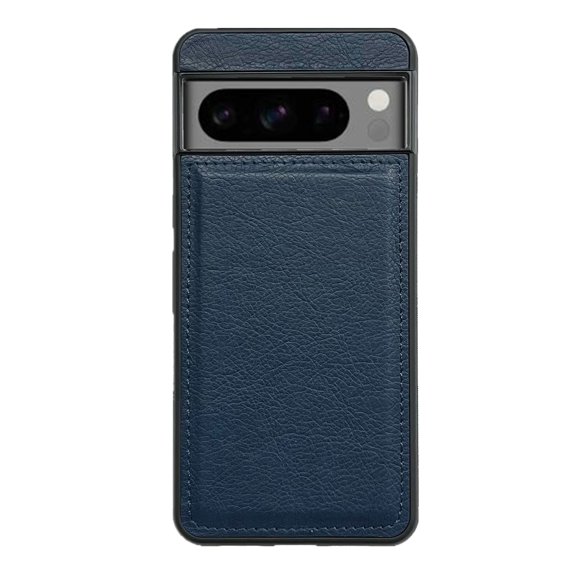 Allytechgroup Compatible with Google Pixel 8A Case, PU Leather Slim Fit for Women Men Shockproof Protective Back Cover Phone Case for Google Pixel 8A, Darkblue
