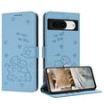thumbnail image 1 of Allytechgroup Compatible with Google Pixel 9A Flip Wallet Case, PU Leather with Credit Card Slot Military Grade Drop Protection Cover for Google Pixel 9A, Blue, 1 of 8