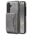 thumbnail image 1 of Allytechgroup Compatible with Magsafe 2 in 1 Detachable Samsung Galaxy S22 Wallet Case, PU Leather RFID Blocking Flip Kickstand with Card Holder for Samsung Galaxy S22, Gray, 1 of 8