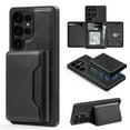 thumbnail image 1 of Allytechgroup Compatible with Magsafe 2 in 1 Detachable Samsung Galaxy S23 Ultra Wallet Case, PU Leather RFID Blocking Flip Kickstand with Card Holder for Samsung Galaxy S23 Ultra, Black, 1 of 8