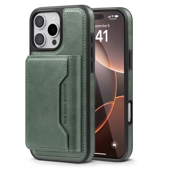Allytechgroup Compatible Magsafe 2 in 1 Detachable iPhone 11 Pro Max Wallet Case, PU Leather RFID Blocking Flip Kickstand with Card Holder for Apple iPhone 11 Pro Max, Green