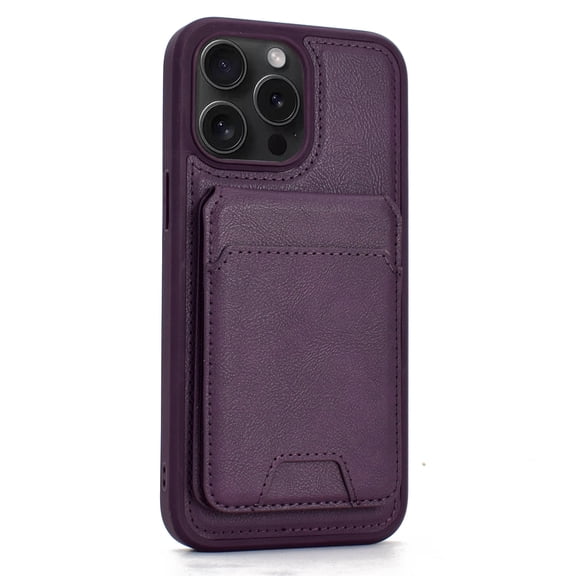 Allytechgroup Compatible Magsafe 2 in 1 Detachable iPhone 13 Pro Max Wallet Case with Card Holder,Magnetic PU Leather RFID Blocking Flip Kickstand Credit Slots for iPhone 13 Pro Max, Darkpurple