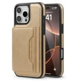 thumbnail image 1 of Allytechgroup Compatible Magsafe 2 in 1 Detachable iPhone 14 Plus Wallet Case, PU Leather RFID Blocking Flip Kickstand with Card Holder for Apple iPhone 14 Plus, Desertgold, 1 of 5