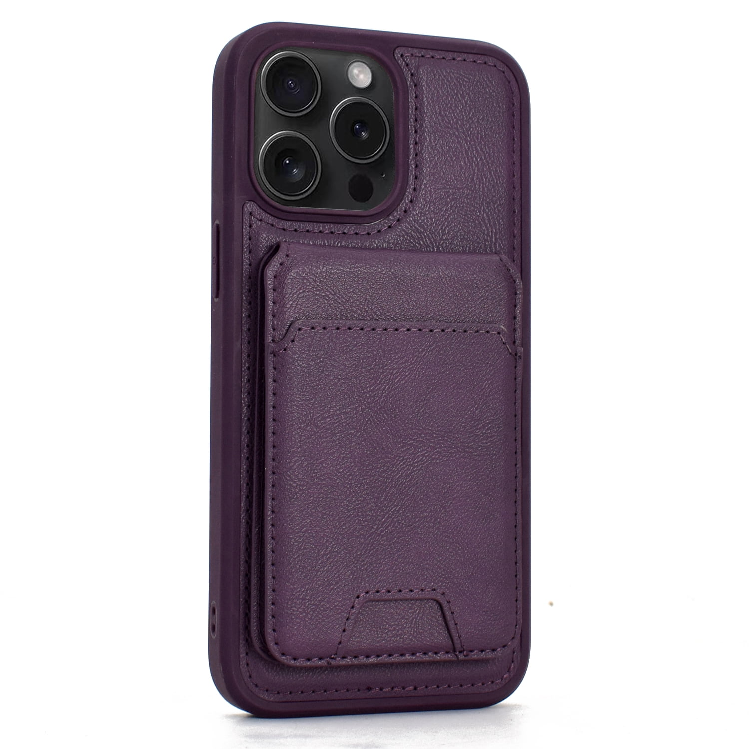 XTCASE Leather Case For IPhone X/XS, Magnetic Compatible With MagSafe, 2 In 1 Removable Mobile Phone Case, Wireless Charging, Flip Wallet With Card Slot Stand Protective Shockproof Cover, Black