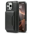 thumbnail image 1 of Allytechgroup Compatible Magsafe 2 in 1 Detachable iPhone 16 Pro Wallet Case, PU Leather RFID Blocking Flip Kickstand with Card Holder for Apple iPhone 16 Pro, Black, 1 of 11