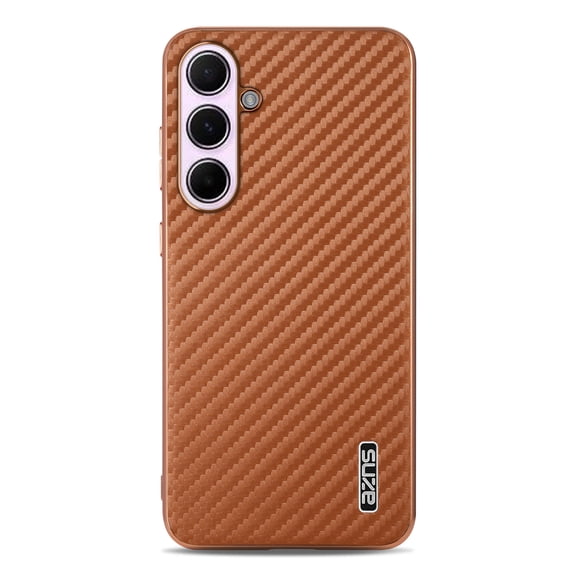 Allytechgroup Compatible with Samsung Galaxy A25 5G Case, Slim Lightweight Hard PC Soft TPU Shockproof and Anti-Scratch Precise Cut-Outs Comfortable Grip for Samsung Galaxy A25 5G, Brown