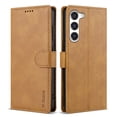 thumbnail image 1 of Allytechgroup Compatible with Samsung Galaxy A35 Wallet Case, PU Leather Flip Case with Card Holders RFID Blocking Shockproof Protective Phone Cover for Women Men, Brown, 1 of 10