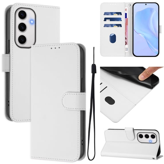 Allytechgroup Compatible with Samsung Galaxy A53 5G Wallet Case, Credit Card Holder PU Leather Flip Kickstand Protective Shockproof Cover Women Men for Samsung Galaxy A53 5G, White